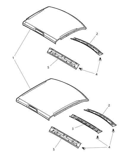 2010 Dodge Ram 4500 Roof Panel Diagram