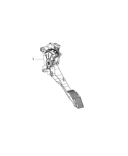 2020 Jeep Compass Accelerator Pedal And Related Parts Diagram