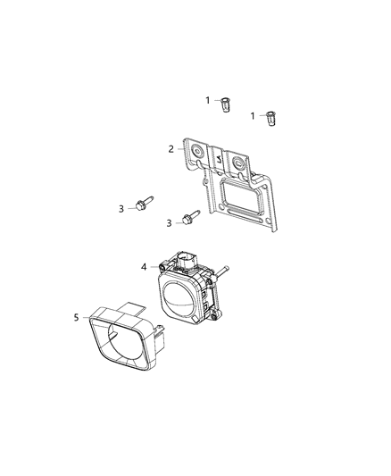 2017 Dodge Challenger Module, Adaptive Speed Control Diagram