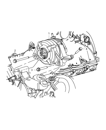 2008 Jeep Liberty Generator/Alternator & Related Parts Diagram 2