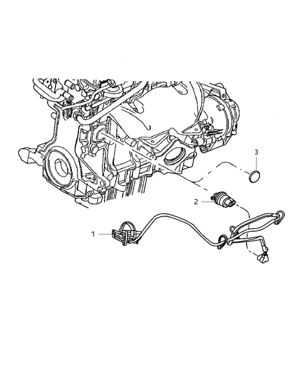 2009 Chrysler PT Cruiser Engine Cylinder Block Heater Diagram 2