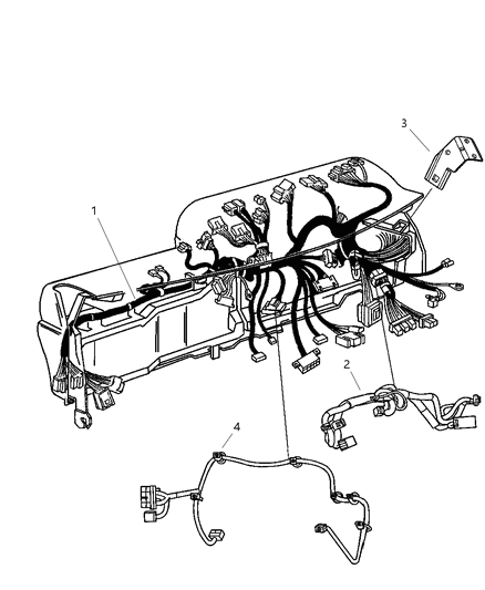 2006 Dodge Ram 1500 Wiring Instrument Panel Diagram