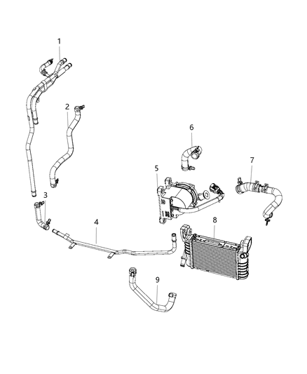 2020 Dodge Challenger Radiator Low Temperature Diagram