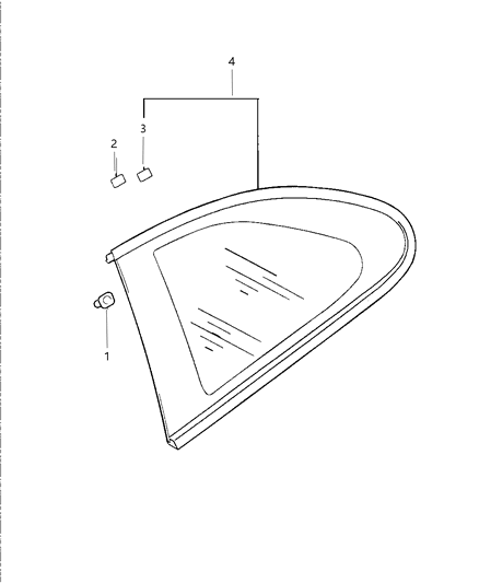 1997 Dodge Avenger Quarter Glass Diagram