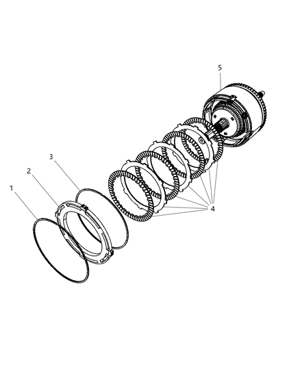 2007 Chrysler Sebring Clutch & Input Shaft Diagram 4