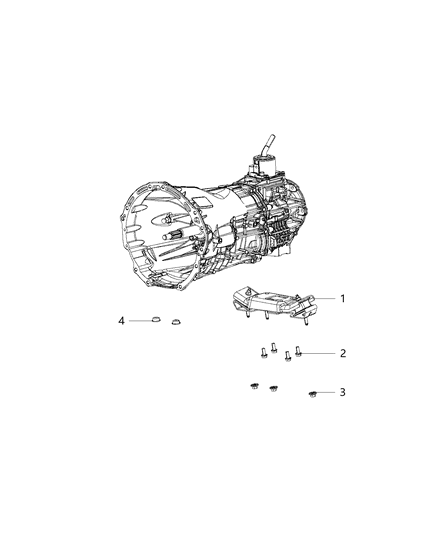 2014 Jeep Wrangler Transmission Support Diagram