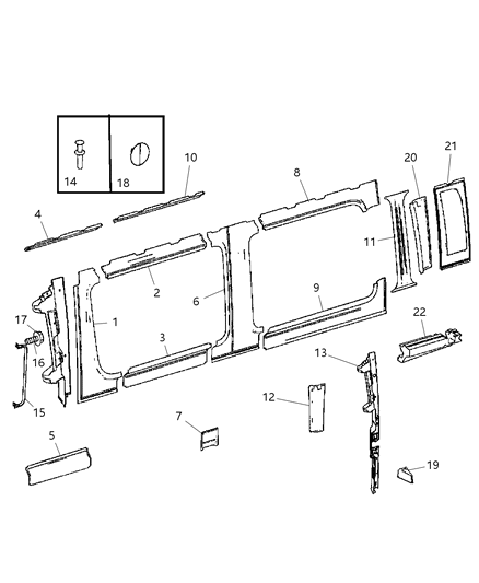 2008 Dodge Sprinter 2500 Panel Diagram for 1HC77NCVAA