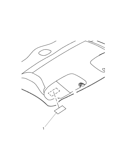 2008 Dodge Ram 3500 Pickup Visor - Interior Diagram