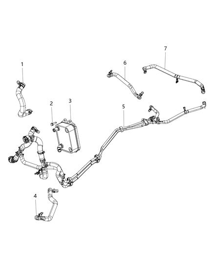 2017 Chrysler Pacifica Hose-COOLANT Diagram for 68238392AB