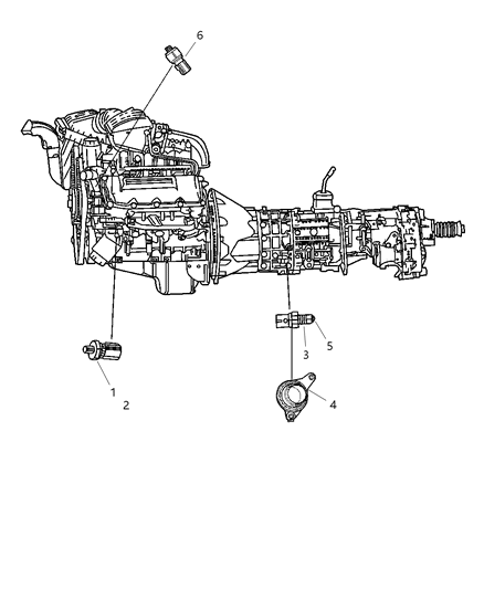 2006 Dodge Ram 1500 Switches - Drive Train Diagram