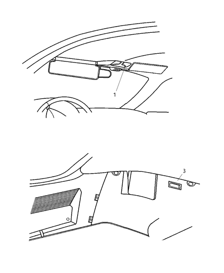 2008 Chrysler Crossfire Lamp-Courtesy Diagram for 68022873AA