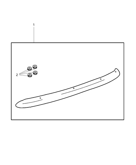 2001 Dodge Durango Shield Kit - Air Front Diagram