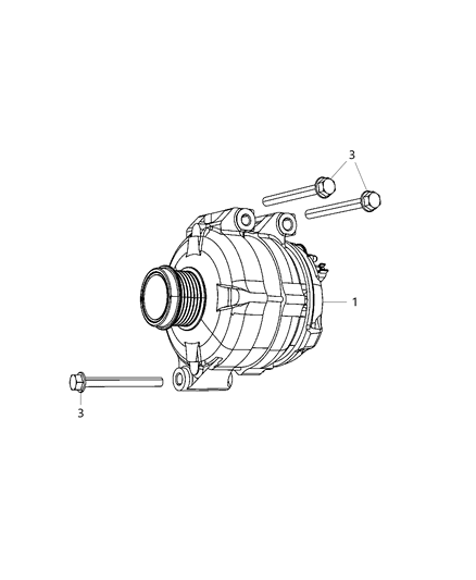 2011 Dodge Avenger Generator/Alternator & Related Parts Diagram 2