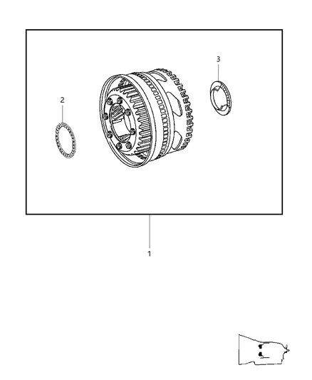 2014 Dodge Charger Bearing Diagram for 52108122AA