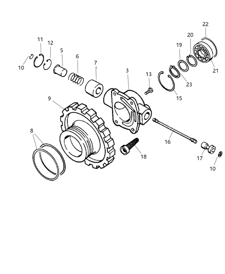 1999 Jeep Wrangler Gasket Pkg-Governor Diagram for 4883956AA