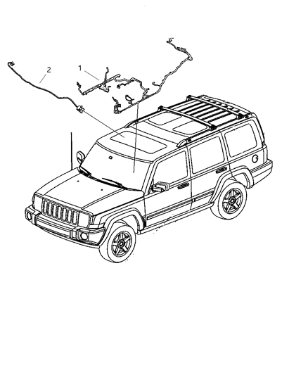 2008 Jeep Commander Wiring-Body Diagram for 56048340AF