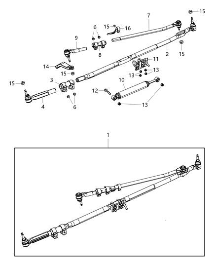 2013 Ram 2500 Package-Outer End Diagram for 68038055AD