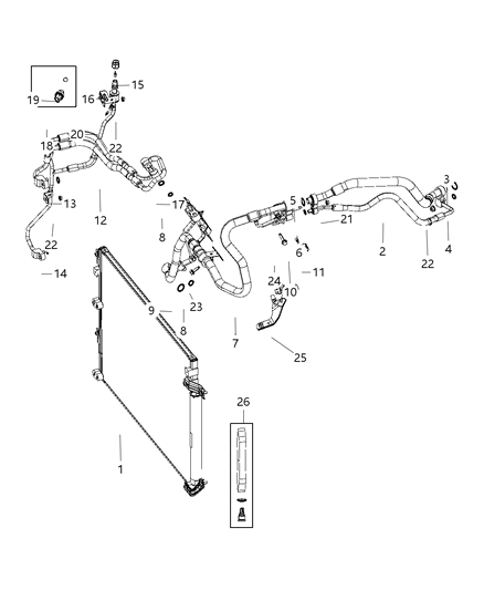 2015 Chrysler 200 A/C Plumbing Diagram 2