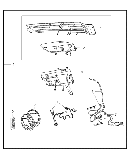 2009 Dodge Ram 3500 Cab Chassis Media System Diagram