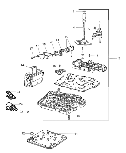 2007 Dodge Ram 1500 Valve Body Diagram 1