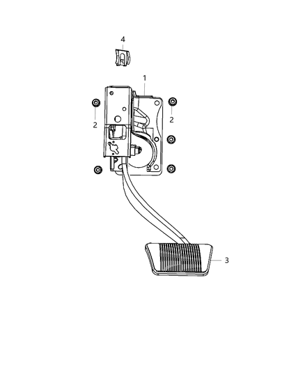 2011 Dodge Journey Pedal-Brake Diagram for 68068900AA