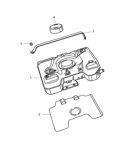 2009 Dodge Viper Fuel Tank & Related Diagram