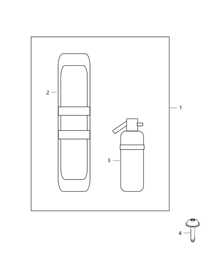 2012 Jeep Wrangler Emergency Kit Diagram