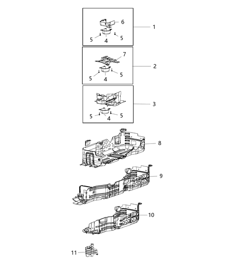 2018 Jeep Wrangler SKIDPLATE-Fuel Tank Diagram for 68302027AA