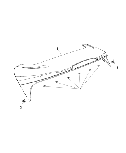 2014 Jeep Cherokee Spoiler-LIFTGATE Diagram for 1UV35TZZAE