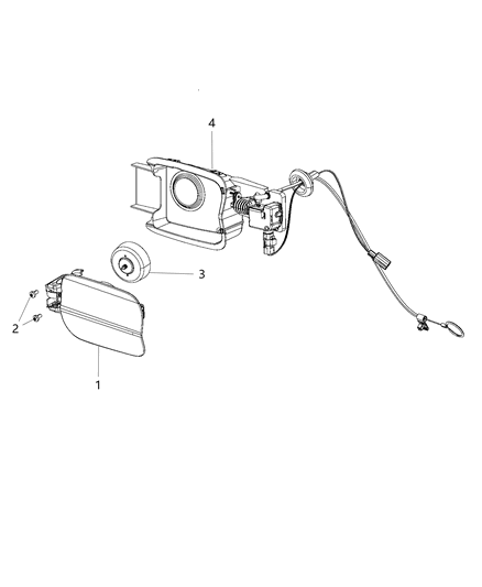 2013 Dodge Charger Door-Fuel Fill Diagram for 68040389AB