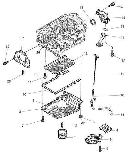 2006 Dodge Charger Engine Oiling Diagram 1