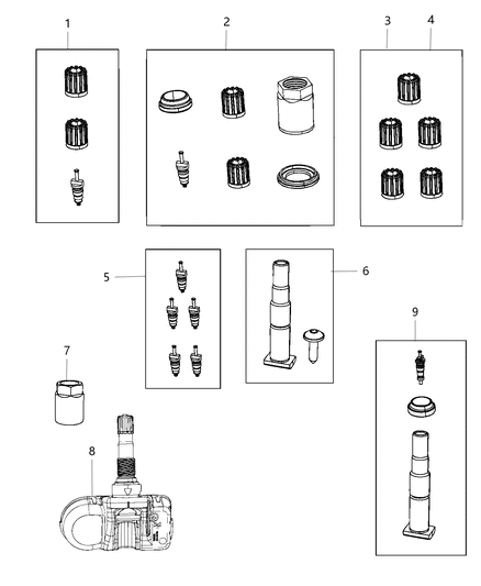 2020 Dodge Charger Tire Monitoring System Diagram