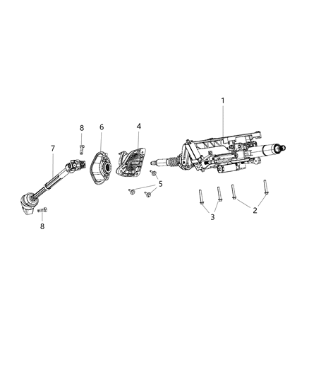 2016 Dodge Durango Steering Column Diagram