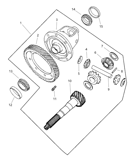 1999 Chrysler Cirrus Differential Automatic Transaxle Diagram