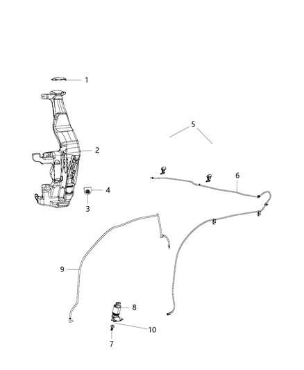 2014 Jeep Grand Cherokee Front Washer System Diagram