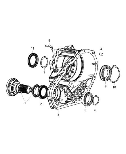 2012 Jeep Grand Cherokee Front Case Half Diagram 2