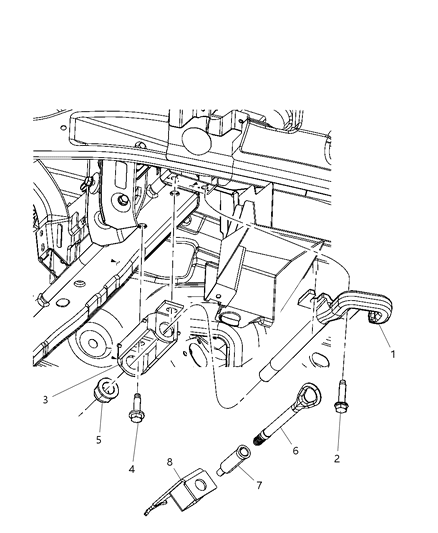 2012 Jeep Grand Cherokee Nut-HEXAGON FLANGE Diagram for 6509613AA