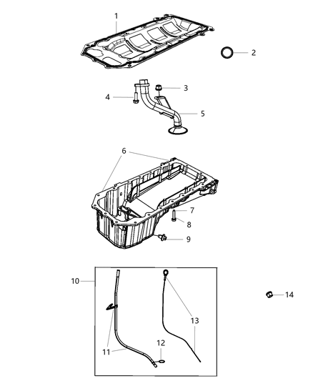 2019 Jeep Grand Cherokee Pan-Engine Oil Diagram for 53010789AB