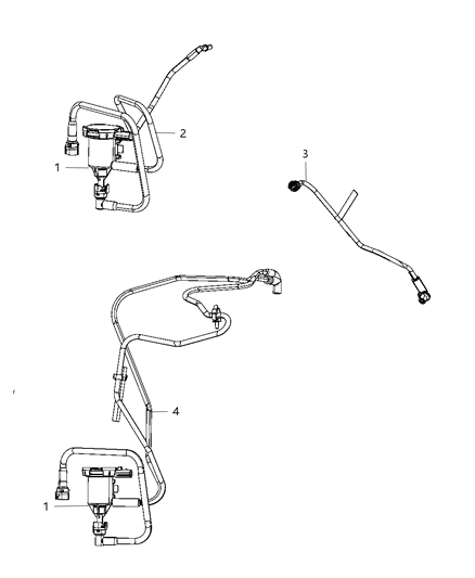 2011 Dodge Avenger Harness-Vapor CANISTER PURGE Diagram for 68080843AD