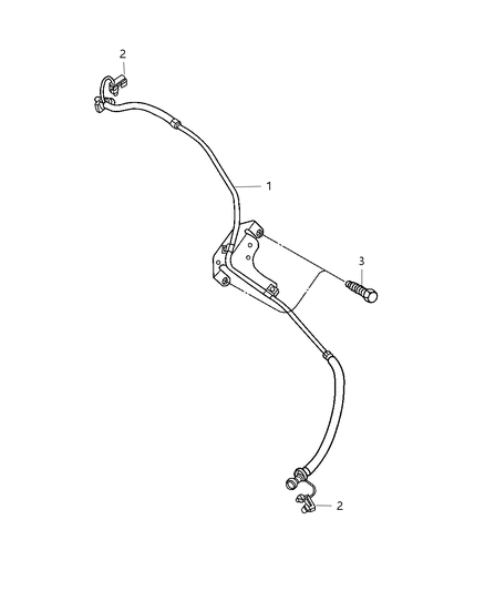 2008 Dodge Ram 2500 Fuel Lines, Front Diagram