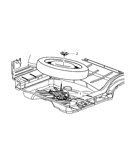 2010 Dodge Challenger Jack Assembly Diagram