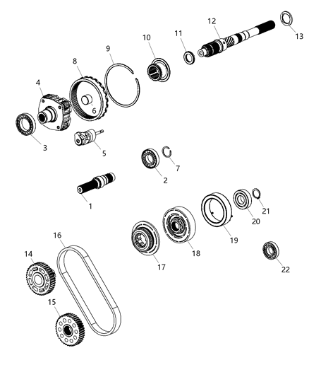 2019 Ram 1500 Classic Gear Train Diagram 6