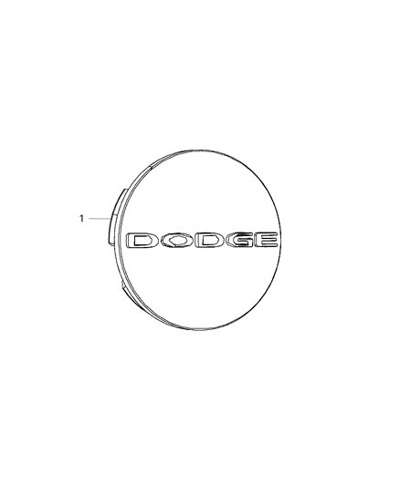 2017 Dodge Durango Wheel Cover & Center Caps Diagram