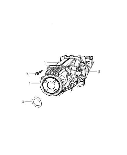 2007 Dodge Caliber Axle Assembly, Rear Diagram