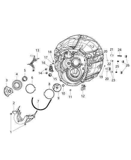 2019 Jeep Wrangler Bearing-Ball Diagram for 5191619AA
