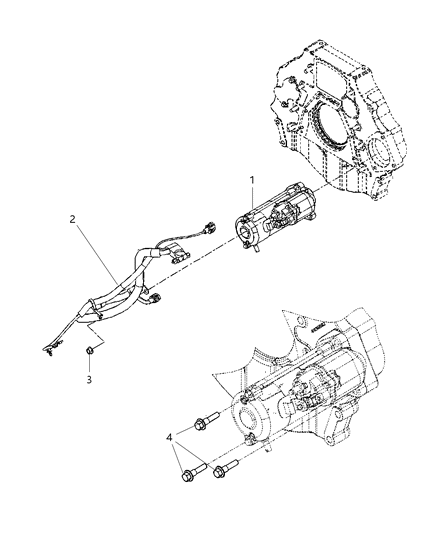 2008 Dodge Ram 3500 Cab Chassis Starter & Related Parts Diagram 2