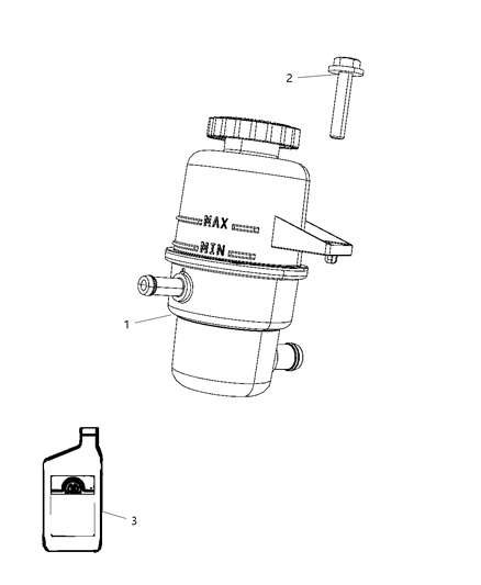 2008 Chrysler Pacifica Power Steering Reservoir Diagram