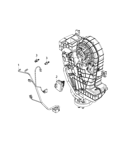 2020 Dodge Durango Wiring - A/C & Heater Diagram