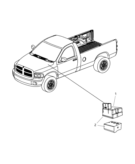 2009 Dodge Ram 2500 Modules Brakes, Suspension, Steering Diagram