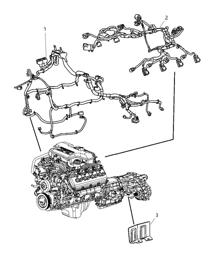 2005 Dodge Durango Wiring-Engine Diagram for 56051069AF